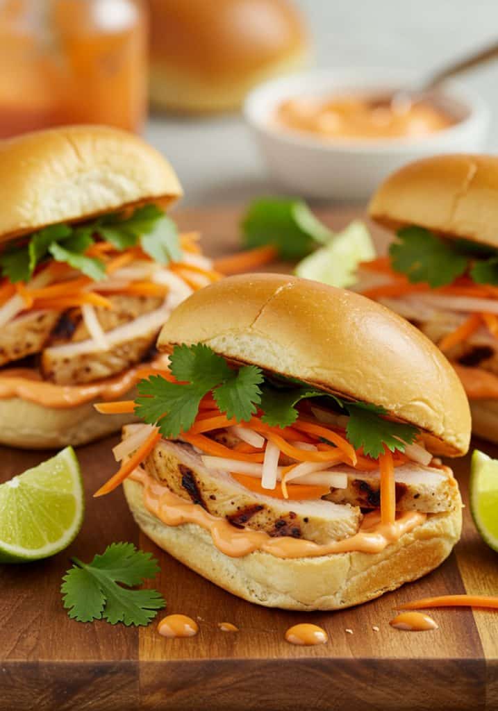 Chicken Banh Mi Sliders