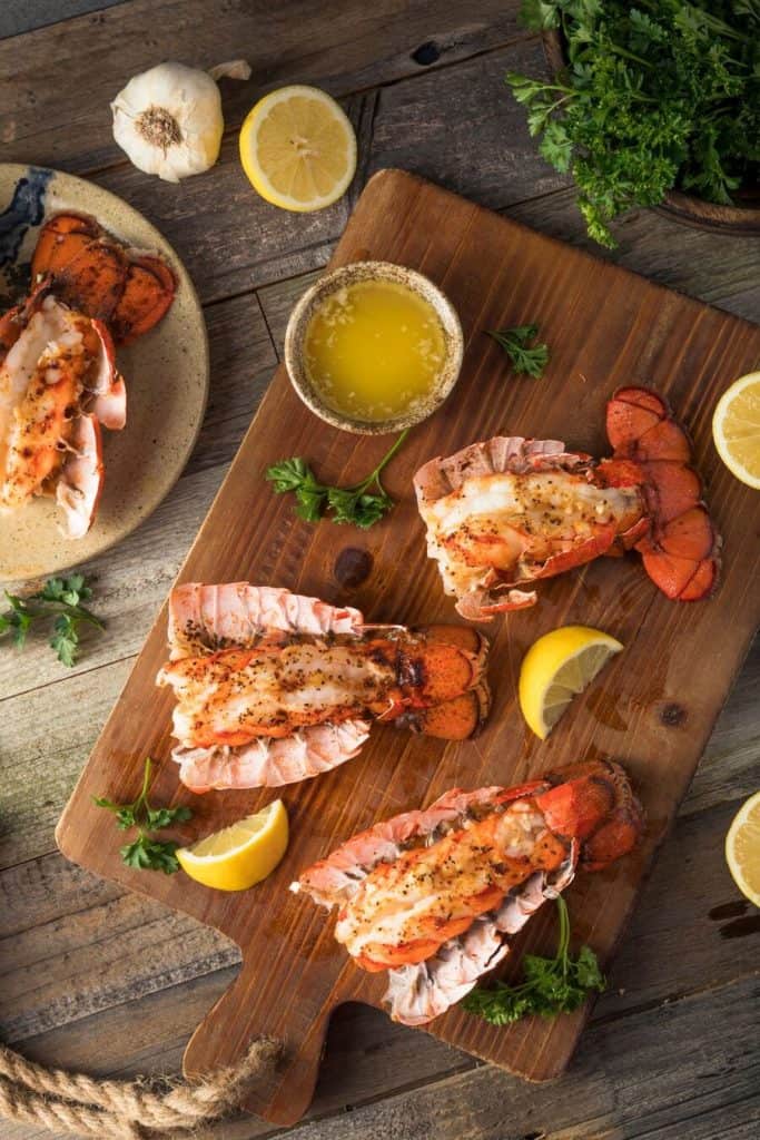 Lobster Tail with Lemon-Dill Butter