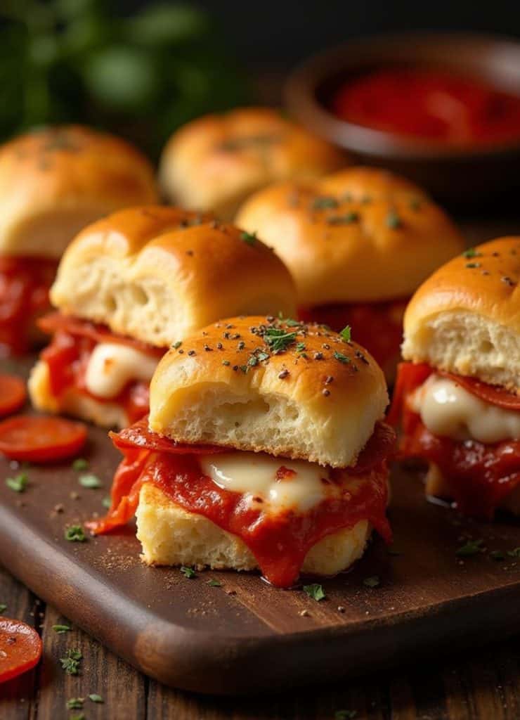 Pepperoni Pizza Sliders