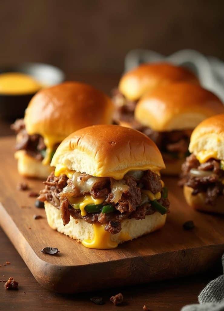 Philly Cheesesteak Sliders