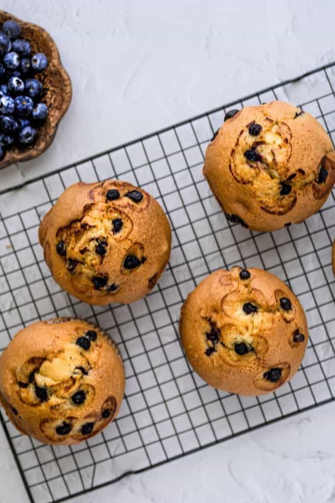 Banana Blueberry Oatmeal Muffins
