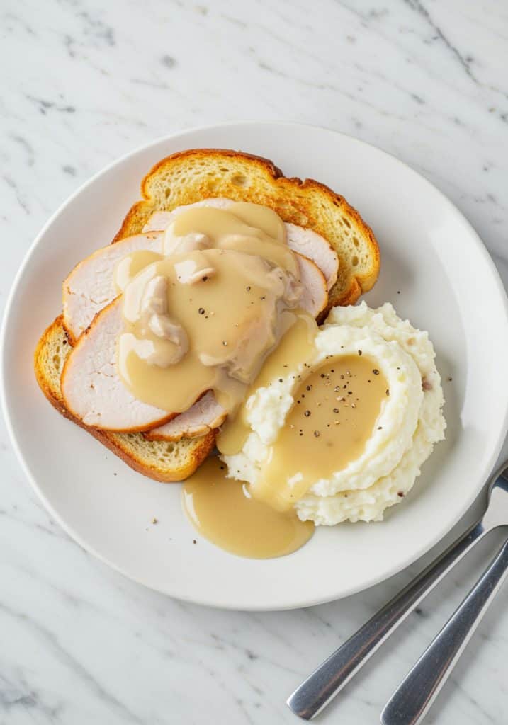 Blue Plate Open-Faced Turkey Sandwich