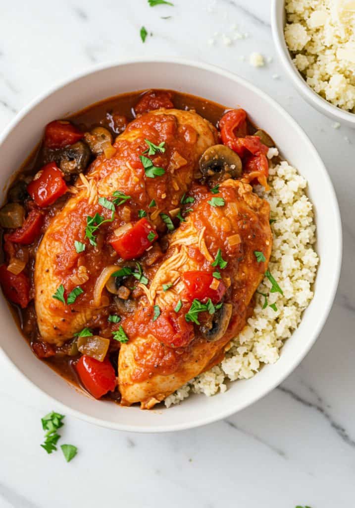 Crock Pot Chicken Cacciatore