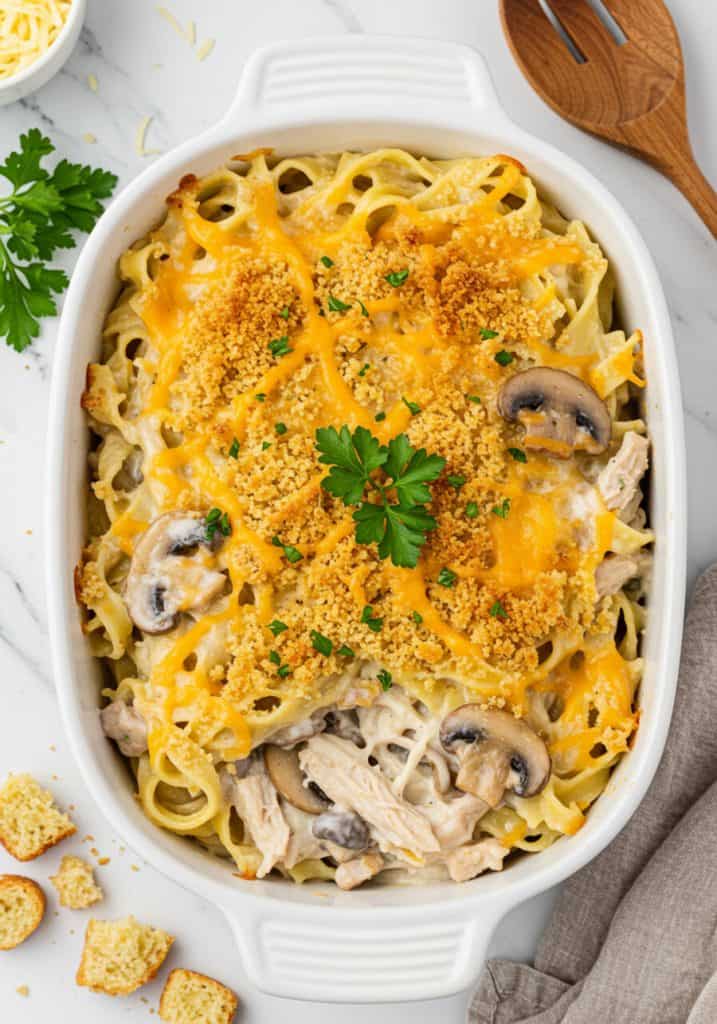 Mushroom Turkey Tetrazzini