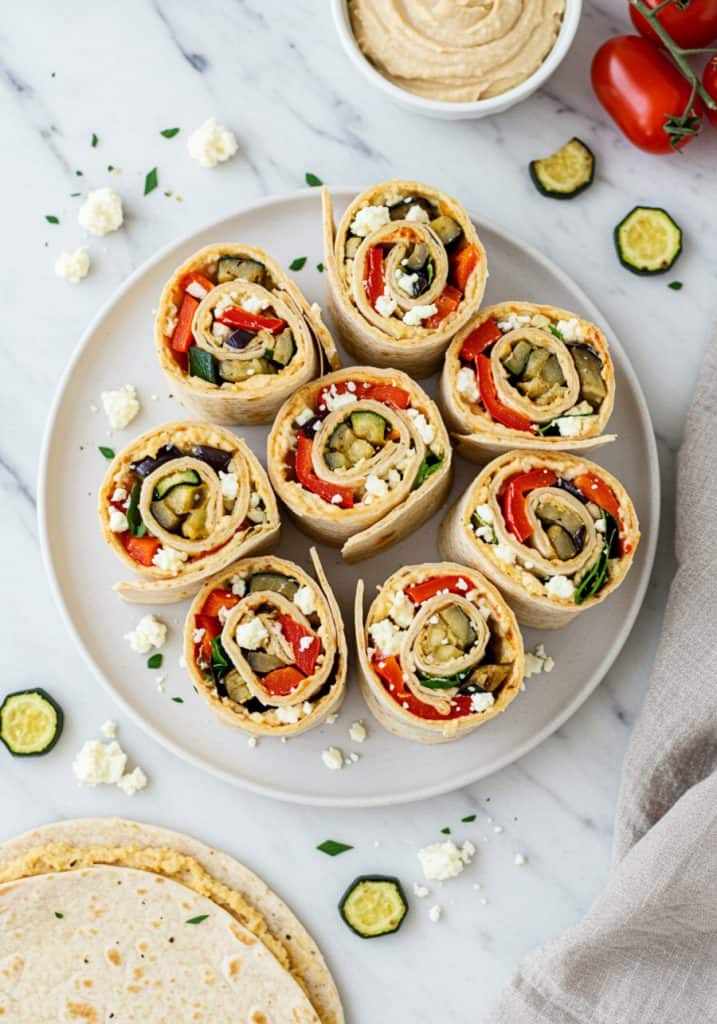 Roasted Veggie Pinwheels
