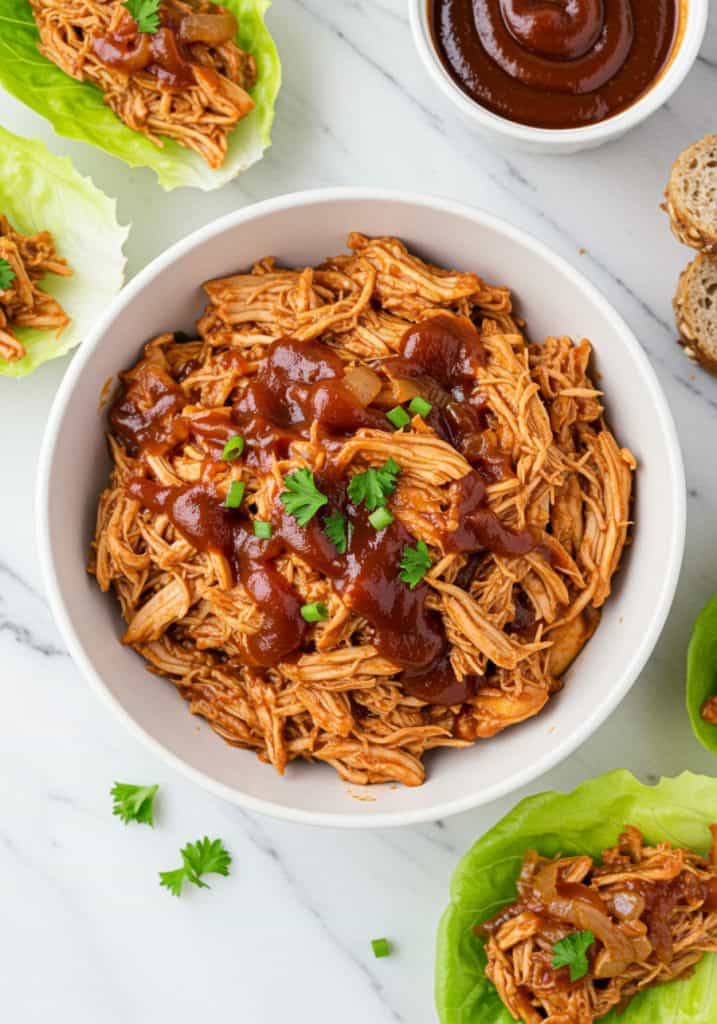 Slow Cooker Pulled BBQ Chicken