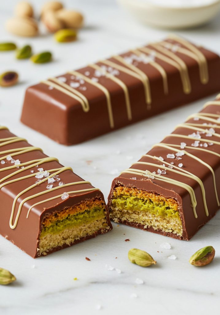 Dubai Chocolate Bar with Cardamom and Flaky Salt